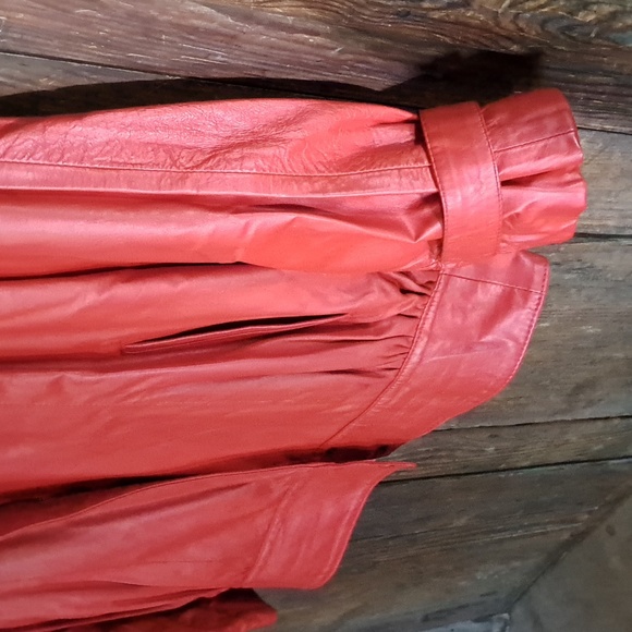 Vintage Comint red leather jacket - Picture 2 of 3